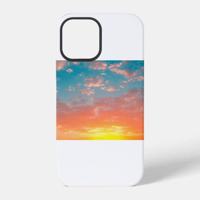 Coque iPhone Coucher de soleil américain (74) (Verso)