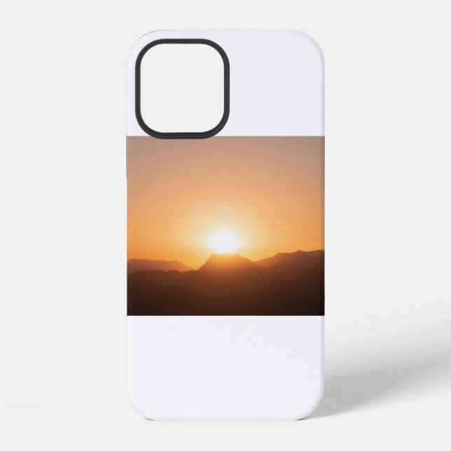 Coque iPhone Coucher de soleil américain (75) (Verso)