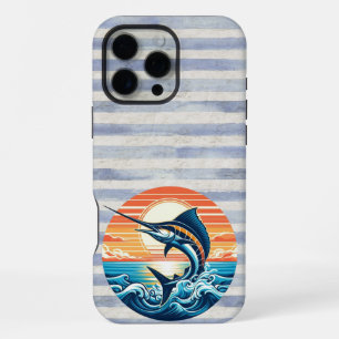 Coque iPhone 16 Pro Max Coucher de soleil personnalisé sur le thème marin/