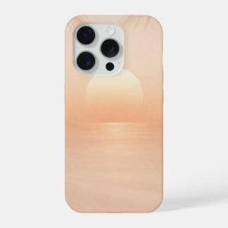 Coque iPhone 15 Pro Coucher de soleil serein d'été avec des ombres de 