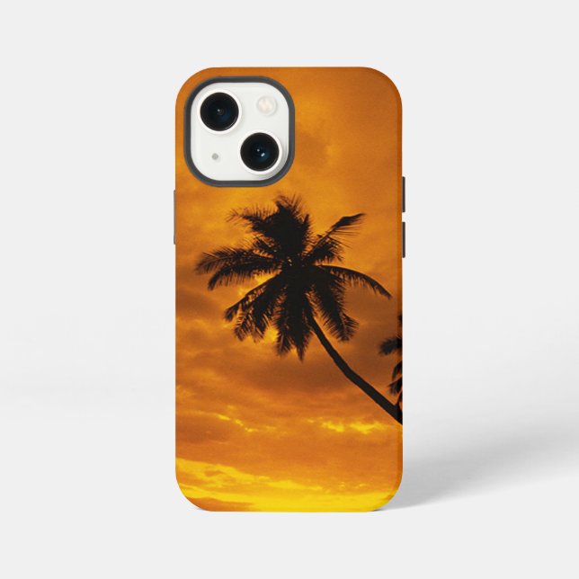 Coque iPhone Coucher de soleil sur l'île (Verso)