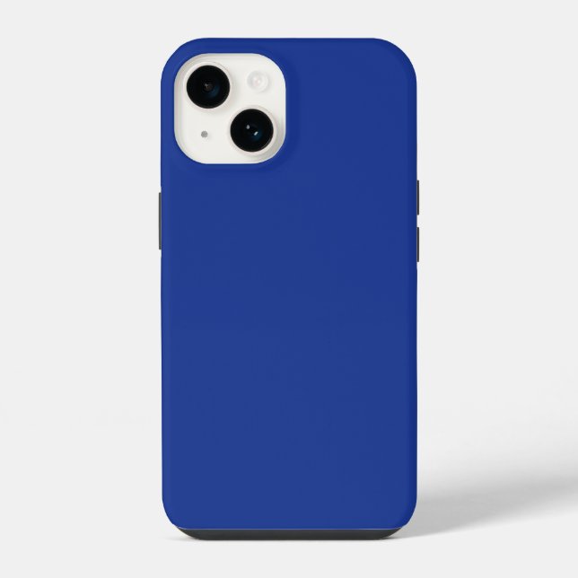 Coque iPhone Couleur bleu marine solide (Verso)
