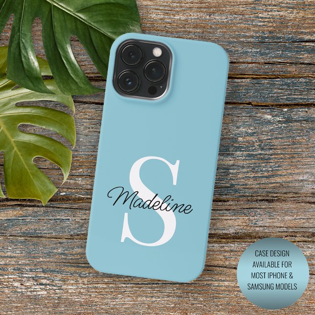 Coque iPhone Couleur bleu océan Turquoise (Créateur téléchargé)