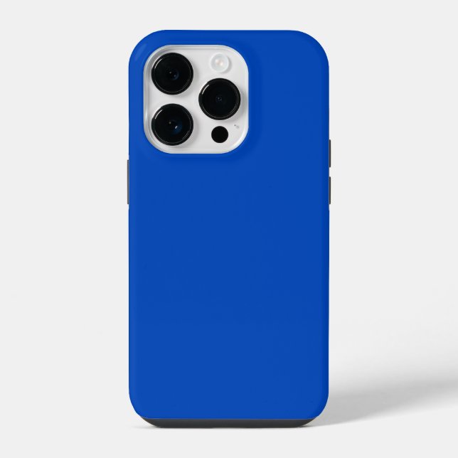 Coque iPhone Couleur de clé chroma bleu (Verso)