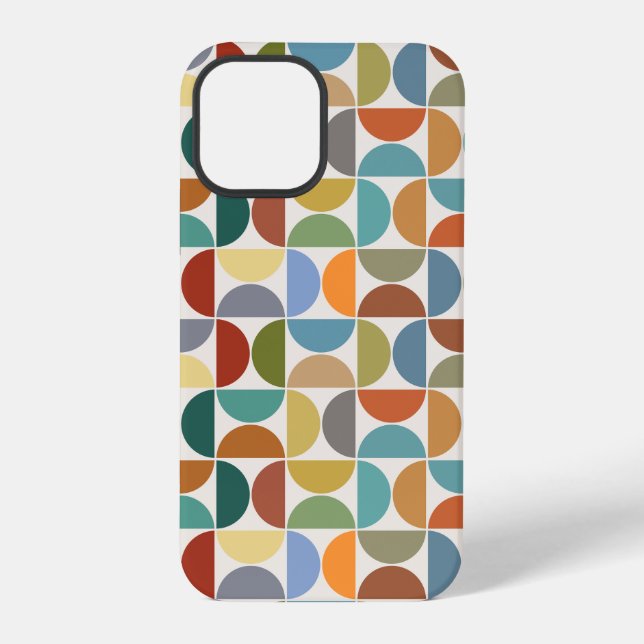 Coque iPhone Couleur du Motif des cycles MCM sur la crème (Verso)