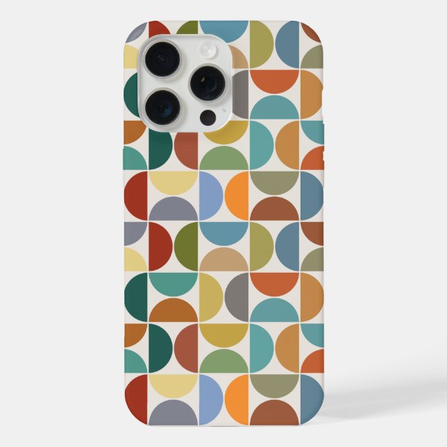 Coque iPhone Couleur du Motif des cycles MCM sur la crème (Verso)