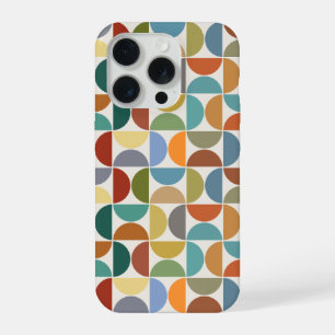 Coque iPhone 15 Pro Couleur du Motif des cycles MCM sur la crème