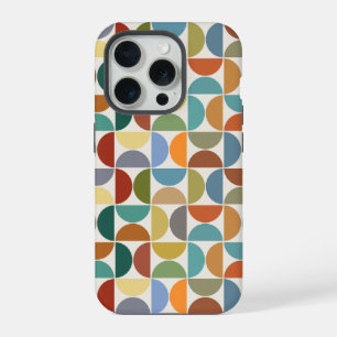 Coque iPhone 15 Pro Couleur du Motif des cycles MCM sur la crème