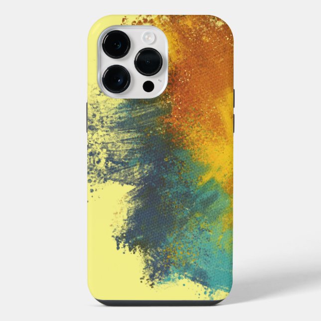 Coque iPhone couleur jaune (Verso)