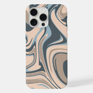 Coque iPhone 15 Pro Max couleur mixte, étui de téléphone couleur ondulée