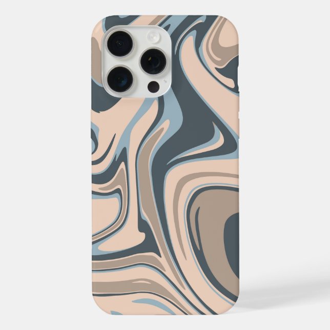 Coque iPhone couleur mixte, étui de téléphone couleur ondulée (Verso)