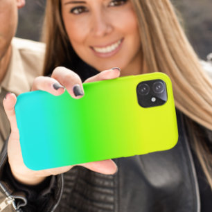 Coque Pour iPhone 14 Couleur néon Ombre Fluorescent