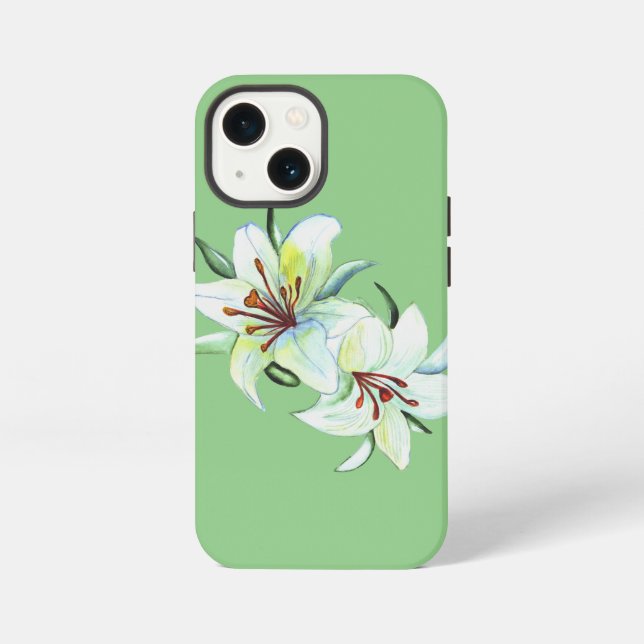 Coque iPhone Couleur olive (Verso)