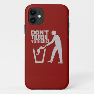 Coque iphone couleur personnalisé Trash Stache