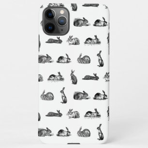 Coque iPhone 11Pro Max Couleur personnalisée des lapins d'antiquités Art