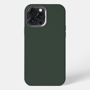 Etui iPhone 13 Pro Max Couleur simple uni vert sapin minimaliste