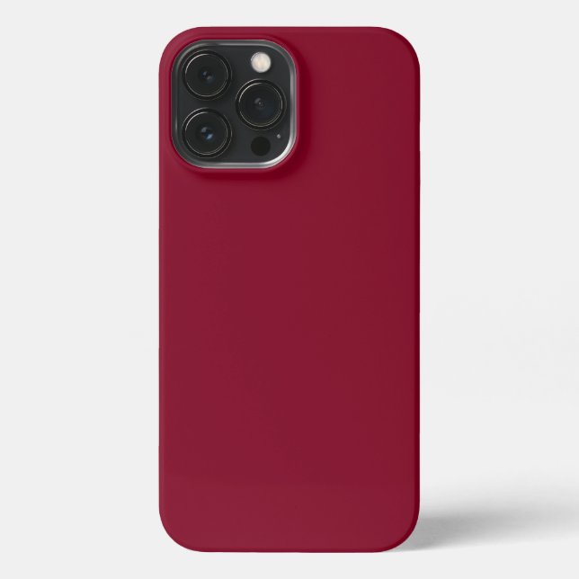 Coque iPhone Couleur solide bordeaux (Verso)