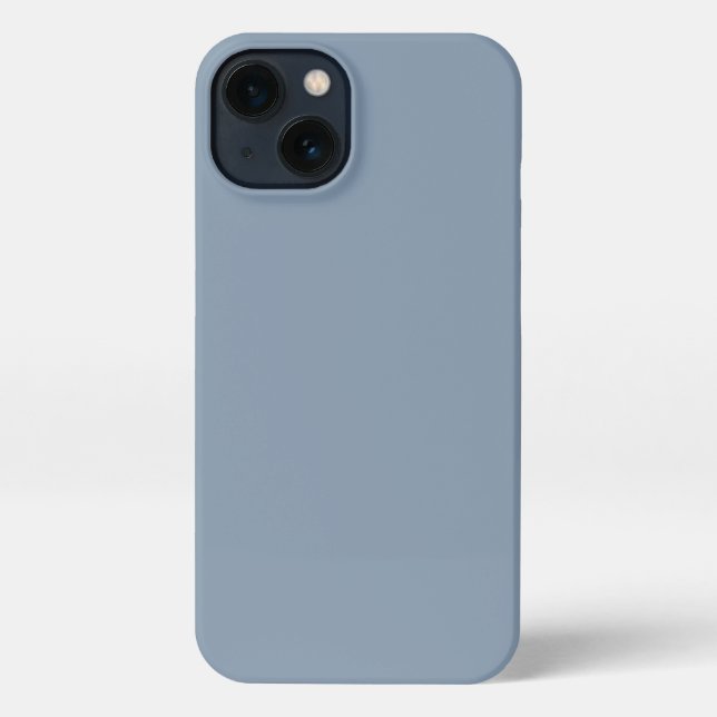 Coque iPhone Couleur uni bleu foncé (Verso)