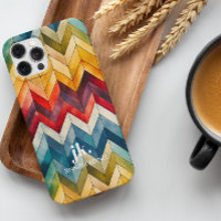 Couleurs arc-en-ciel monochromes chevron vintage
