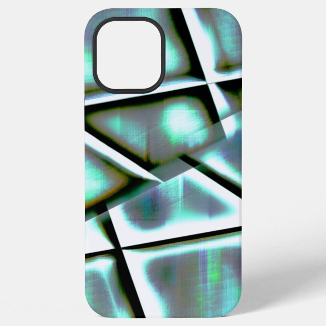 Coque iPhone Couleurs frappées numériquement rectangles en pent (Verso)