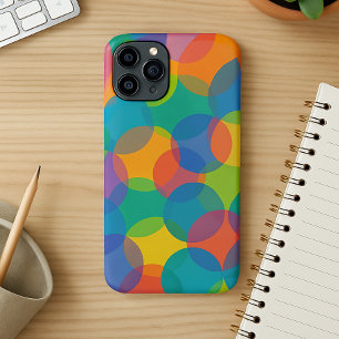 Coque iPhone 16 Pro Max Couleurs Rétro Brillantes Motif Artistique Formes