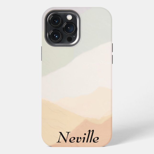Coque iPhone Couleurs terrestres harmonieuses (Verso)