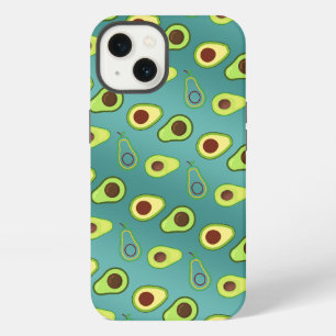 Etui iPhone 13 Coupe Avocado été Vert dégradé Motif