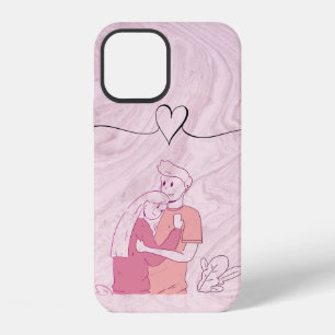 Coque iPhone 12 Couple Rose Tendances Cool