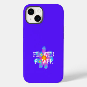 Coque Pour iPhone 14 Courant de fleurs violet