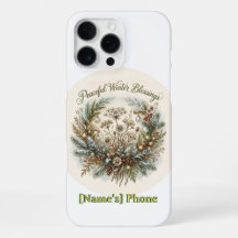 Couronne de fleurs séchées Bénédictions hivernales