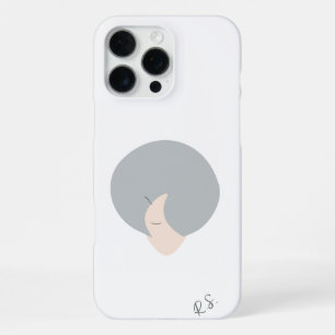 Coque iPhone 16 Pro Max Couronne de sagesse Art de femme minimaliste mod