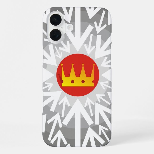 Coque iPhone Couronne dorée (Verso)