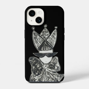 Coque Pour iPhone 14 Couronne noire, noeud papillon et lunettes de sole