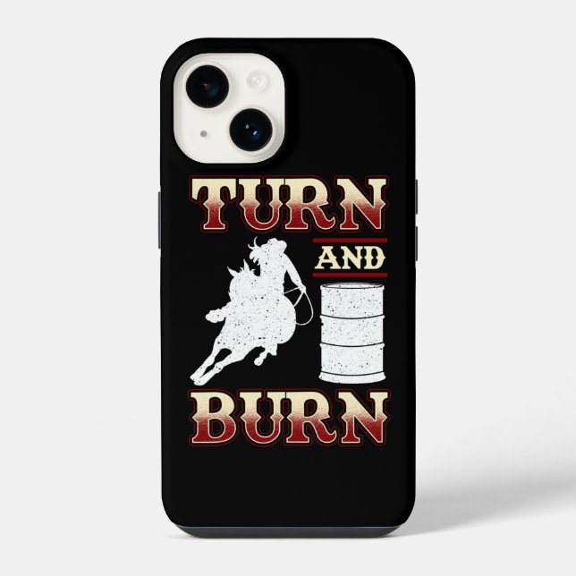 Coque iPhone Course de barils Tourner et Brûler (Verso)