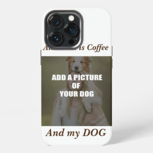 Etui iPhone 13 Pro Coussin à jeter Café et mon Chien