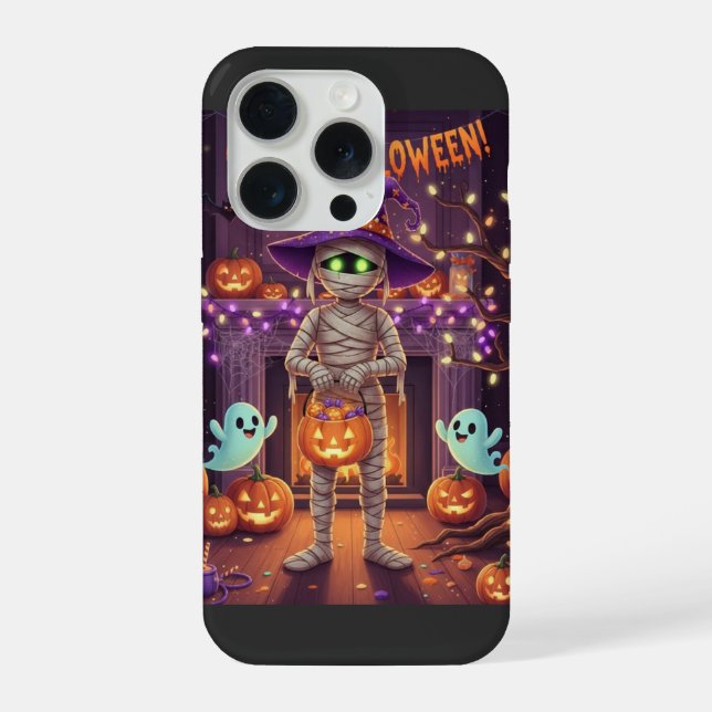 Coque iPhone Coussin de jet pour Halloween  (Verso)