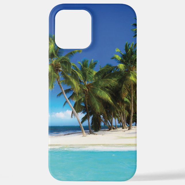 Coque iPhone coussin de jetée de plage exotique (Verso)