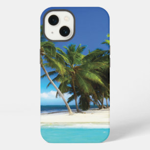 Etui iPhone 13 coussin de plage exotique