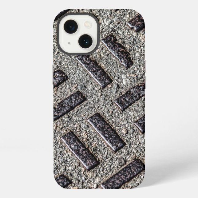 Coque iPhone Couvercle d'égout (Verso)
