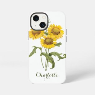 Etui iPhone 13 Mini Couverture Fleur de Tapis Fleur de Tournesol par R