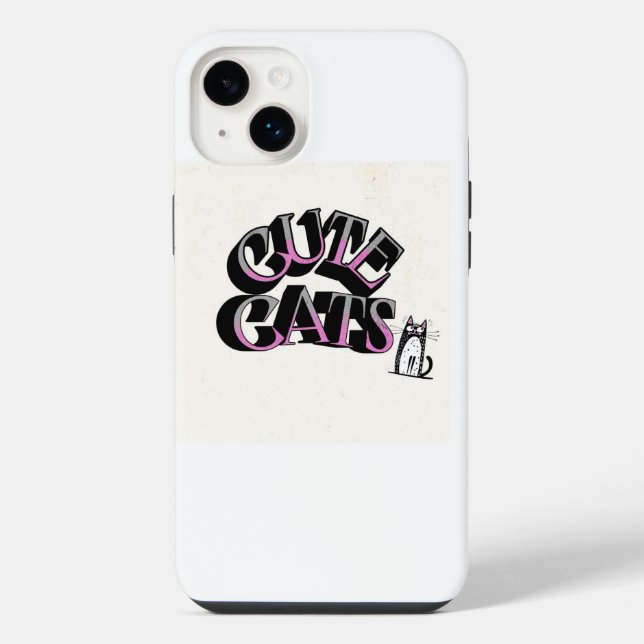 Coque iPhone couverture iPhone avec chat (Verso)