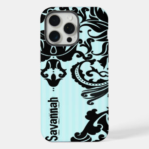 Coque iPhone 15 Pro Max Couverture iPhone Damassée Personnalisée Vous Choi