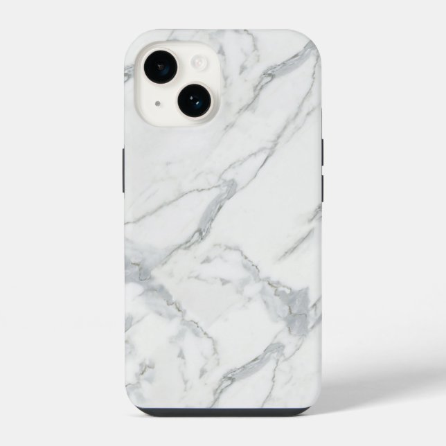 Coque iPhone couverture iphone en marbre chic et propre (Verso)
