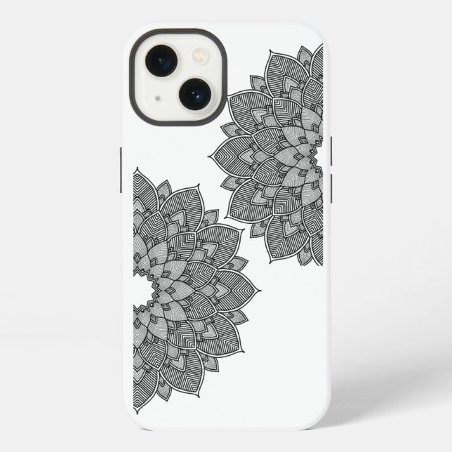Coque iPhone Couverture iPhone Mandala Art - Style Boho (Verso)