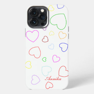 Etui iPhone 13 Pro Max Couverture téléphonique avec mon nom personnel, Mo