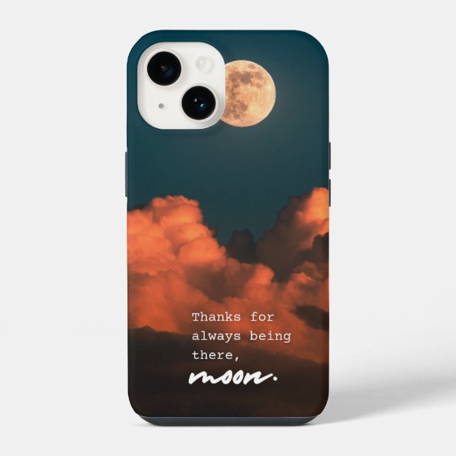 Coque iPhone Couverture téléphonique de la Majesté de la Lune (Verso)
