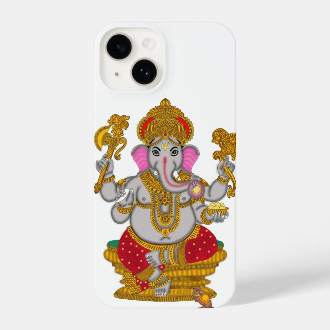 Coque iPhone Couverture téléphonique Lord Ganesha (Verso)