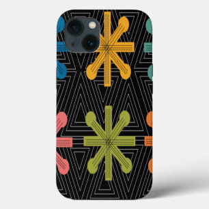 Etui iPhone 13 Couvre-lit étoile éclatée de style moderne milieu