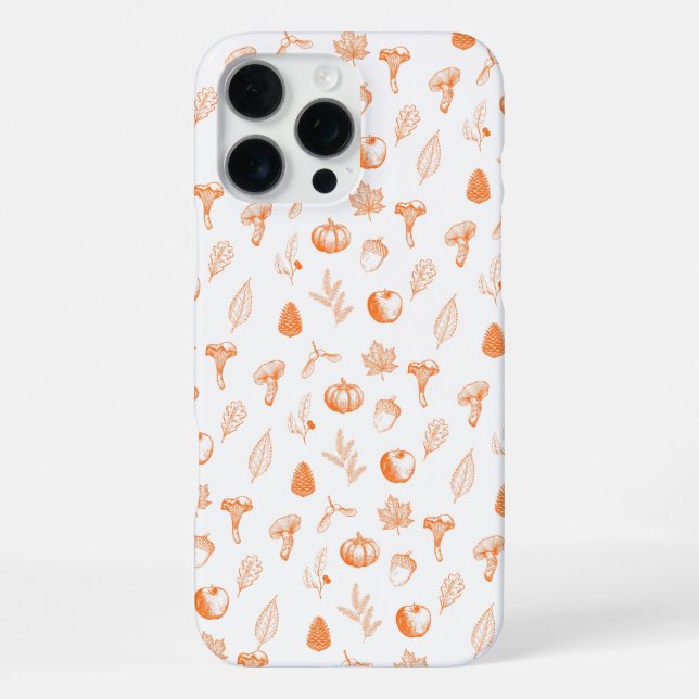 Coque iPhone Cozy Autumn Pattern (Verso)