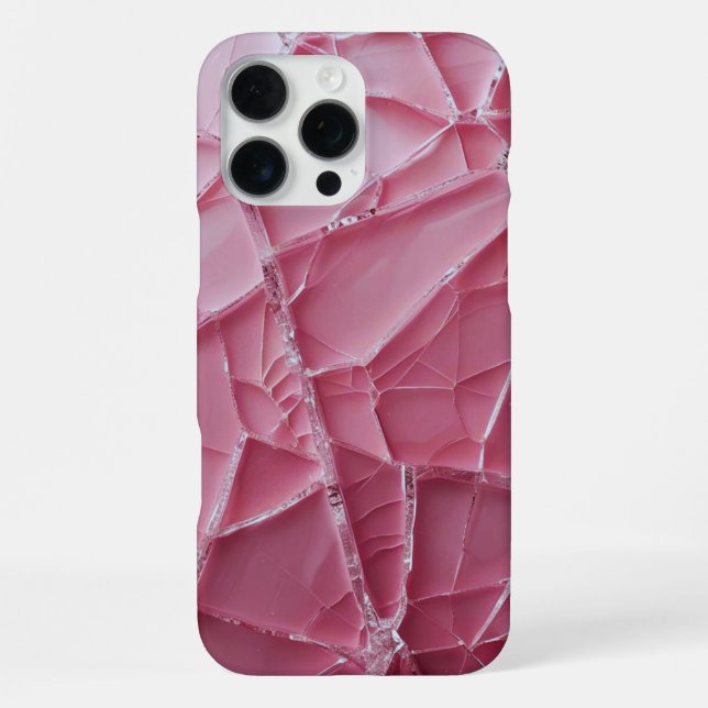 Coque iPhone Crack'd (rose) (Verso)